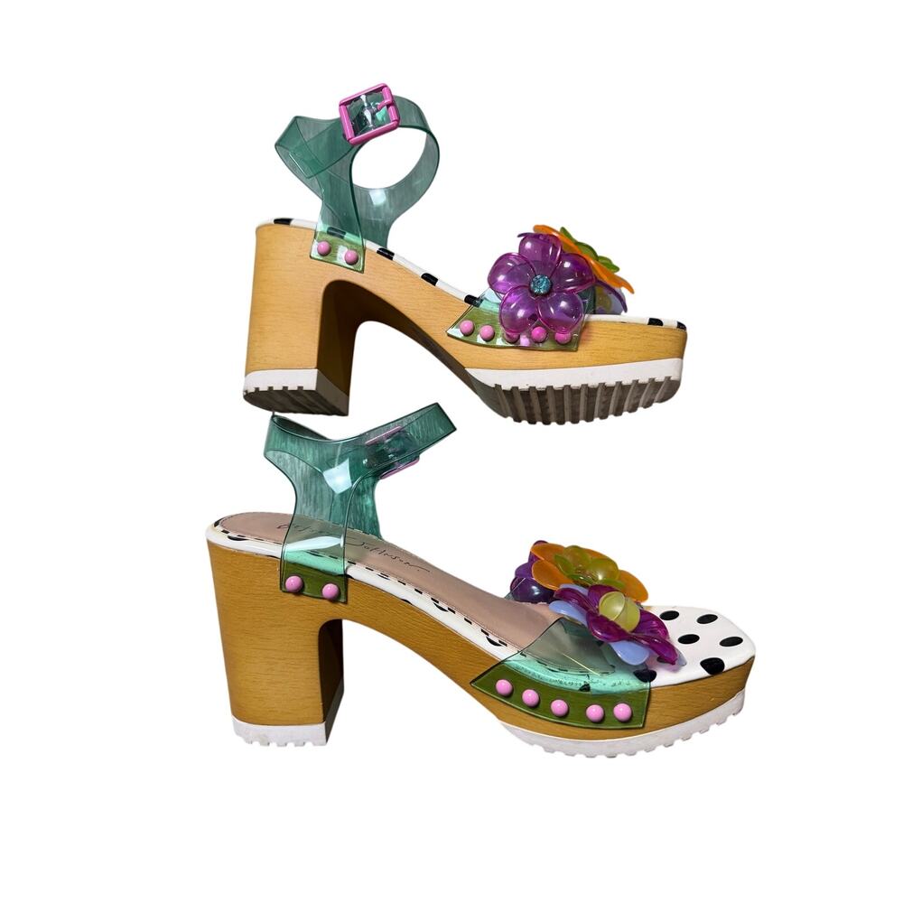 Betsey Johnson Floryn Flower-Embellished Platform Heeled Sandal - Picture 6 of 12